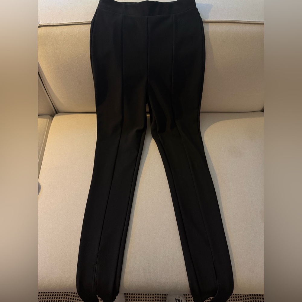 Zara Black Ribbed Waistband Trousers